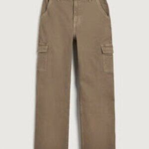 HOLLISTER Ultra High-Rise Brown Cargo Dad Jeans - 12 L